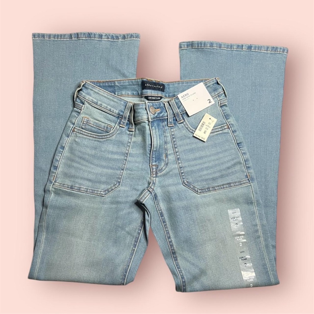 AERO LOW RISE FLARE STRETCH JEANS